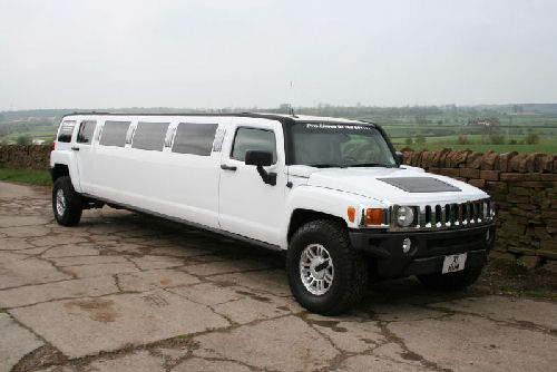 Chauffeur stretch white Hummer limo hire in Carlisle, Workington, Penrith, Barrow-in-Furness, Kendal, Whitehaven, Durham, Cumbria