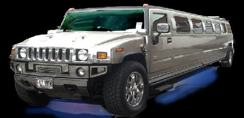 Chauffeur stretched silver Hummer H2 limousine hire in Hull, Scunthorpe, Lincoln, Grimsby, Lincolnshire, East Yorkshire