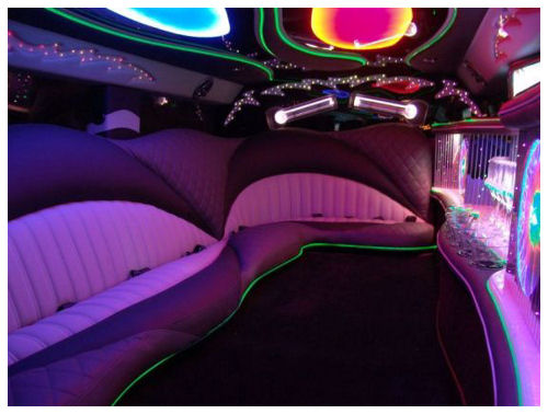 Chauffeur stretch Hummer H2 limo hire interior in Nottingham, Derby, Leicester, Birmingham Leeds, Bradford, Nottinghamshire, Derbyshire, West Yorkshire, South Yorkshire Midlands.