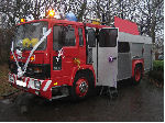 Red Fire Engine limousine hire in Portsmouth, Southampton, Bournemouth, Brighton, Poole, Hampshire, Sussex, Surrey, South Coast